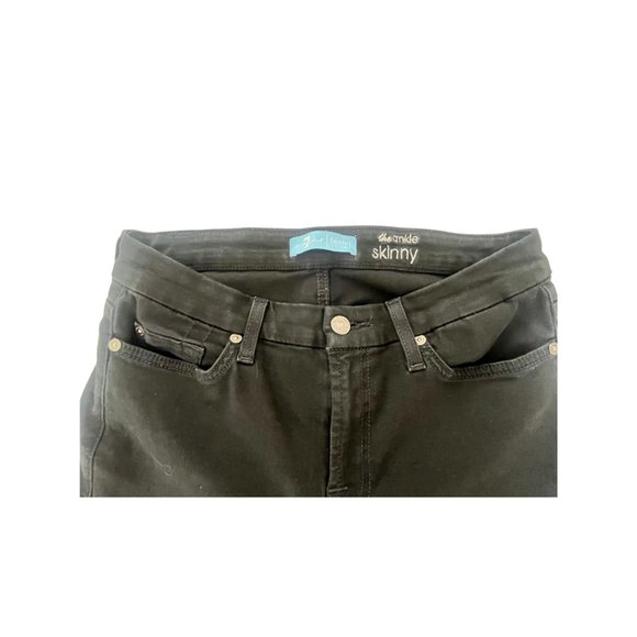 Excellent like new condition seven7 Seven denim Ankle Skinny Black SIZE 28 - Picture 4 of 7